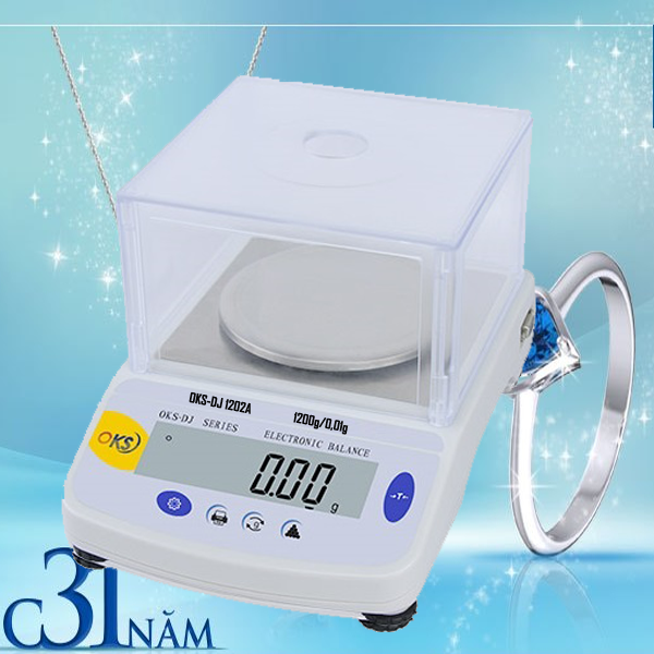 Cân điện tử cân đá quý OKS-DK1202A