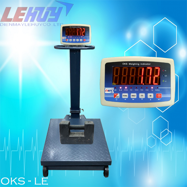 Cân điện tử OKS - LE có bánh xe 300kg